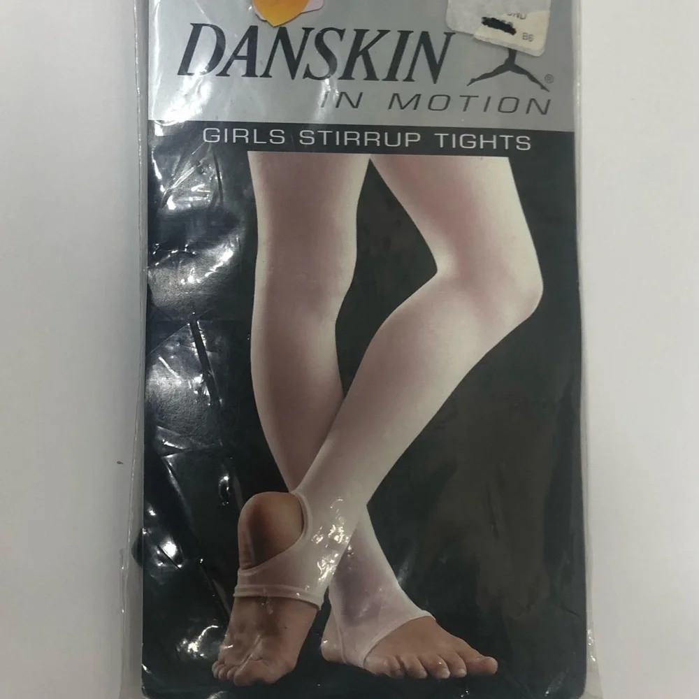 Danskin Girls Stirrup Tights Brand New